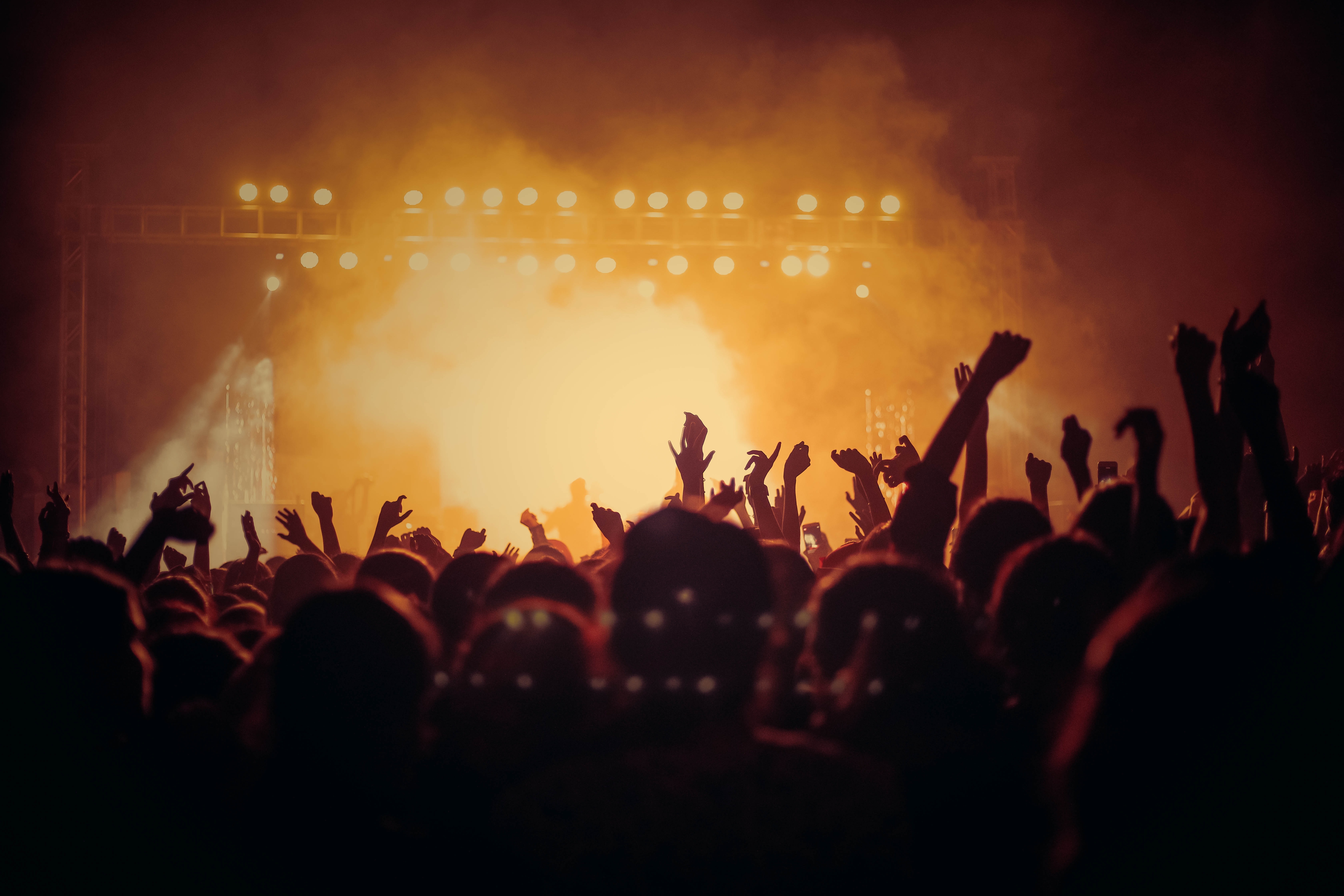 Personer på konsert